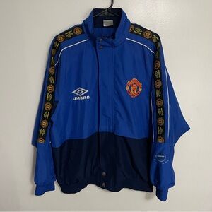 Vintage Umbro Manchester United Zip-Up Wind Breaker
